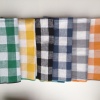 A selection of napkins in a checked colour style
